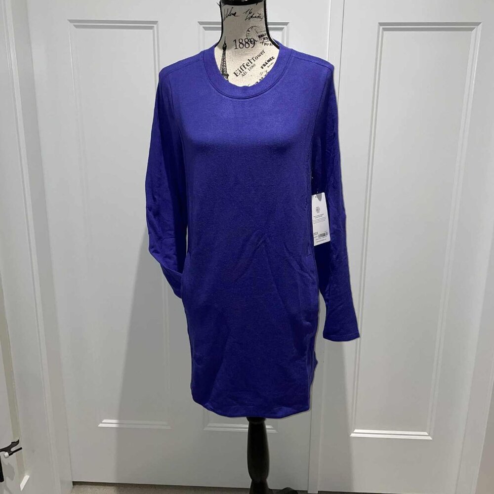 ATHLETA Balance Dress - M Petite | Noble Blue Heather – NEW WITH TAGS